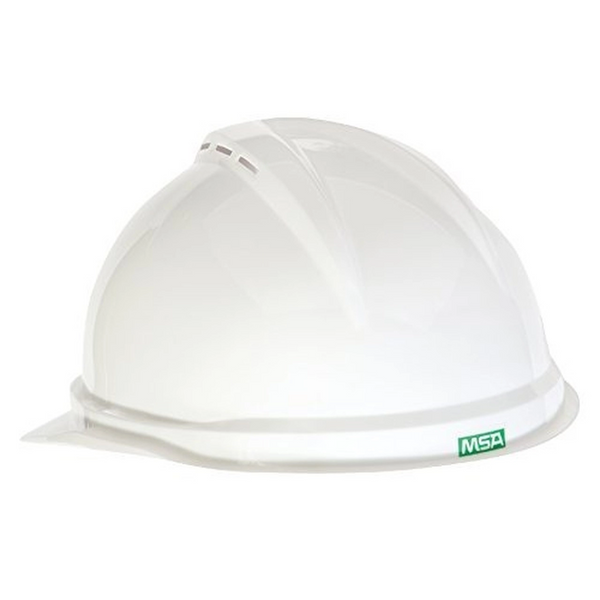 Casque blanc V-GARD 500 + porte badge MSA