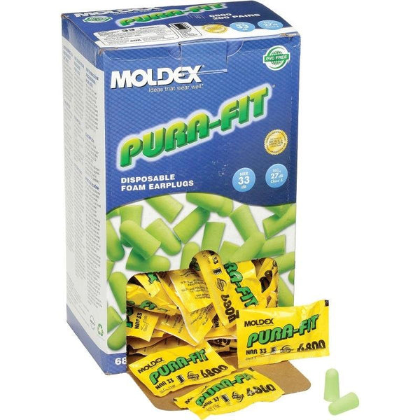 Moldex Pura-Fit Foam Earplugs — Ear Plugs Type and Package: Box of