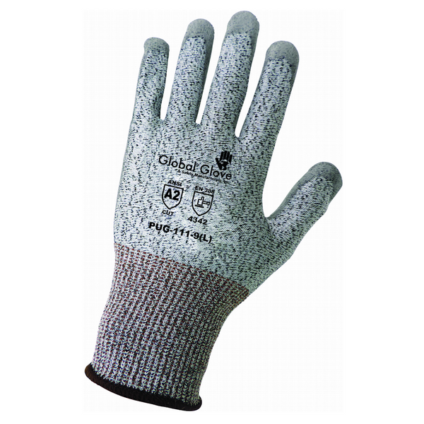  Global Glove PUG17 Black Polyurethane Coated Nylon