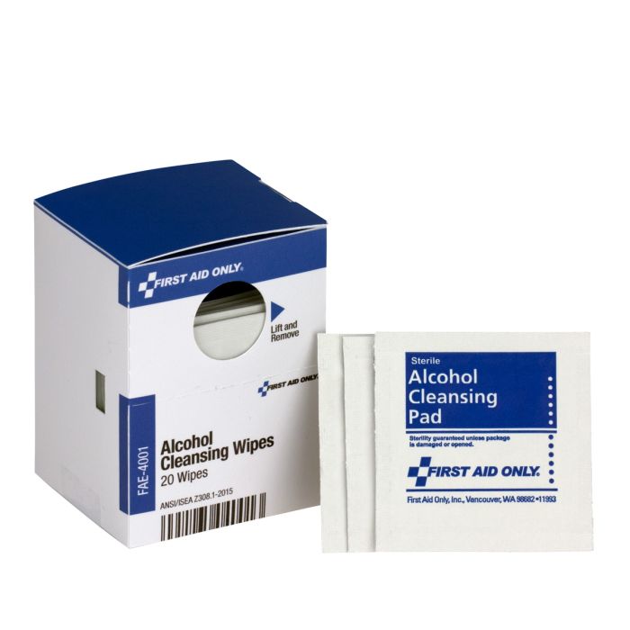 SmartCompliance Refill Alcohol Wipes, 20 Per Box