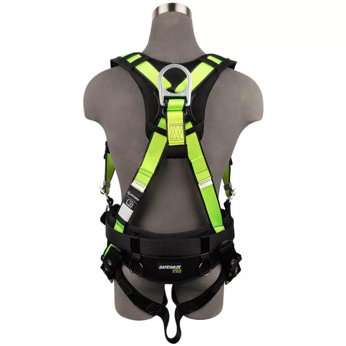 PRO Construction Harness: 3 D-rings, Dorsal Link, Mating Buckle Chest, Tongue Buckle Legs