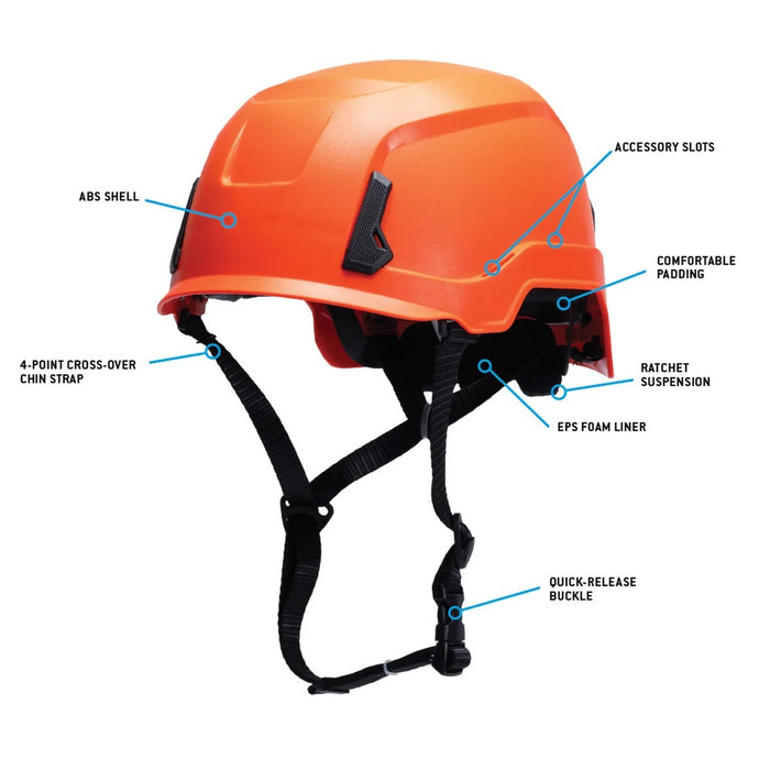 SL T2 Safety Helmet with Advanced Impact Absorption, EPS Foam Liner & Ratchet Suspension