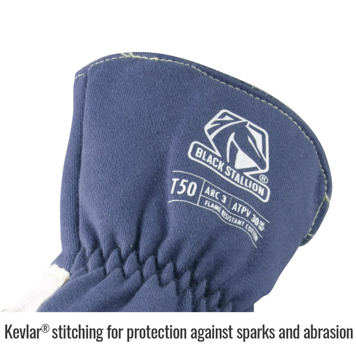 T50 Premium Grain Goatskin & FR Cotton TIG Welding Glove (1 Pair)